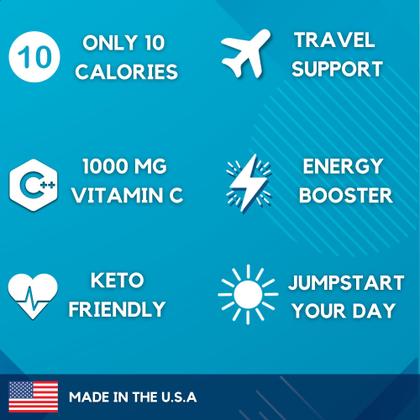 Imagem de Pacotes de eletrólitos em pó HydroMate Low Carb com vitamina C