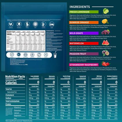 Imagem de Pacotes de eletrólitos em pó OZENKE 30 Sticks Hydration 6 Flavors