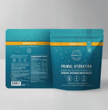 Imagem de Pacotes de eletrólitos em pó Primal Harvest Primal Hydration