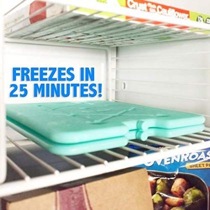 Imagem de Pacotes de gelo Kona Large para refrigeradores - Design fino - 25 minutos de congelamento (4)