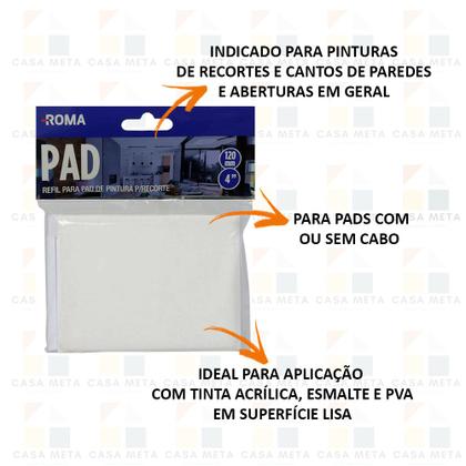 Imagem de Pad Recorte Pintura Parede Com 4 Refil + Pad Cantos Roma