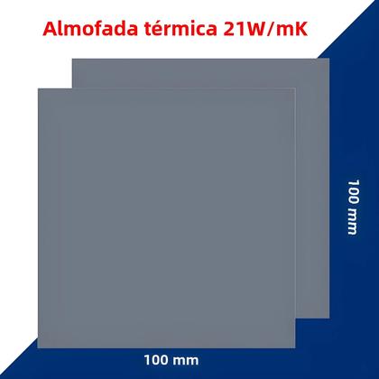 Imagem de Pad Thermal de Alta Qualidade 24W para CPU e GPU - 80x40mm e 100x100mm