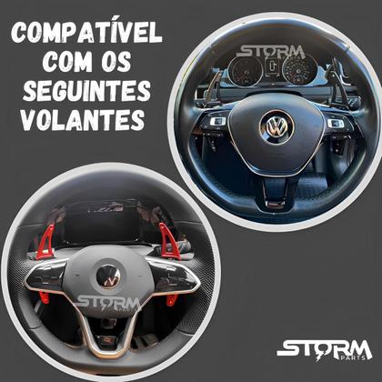Imagem de Paddle Shift Vw Polo Extensor Borboleta Volante Automático aleta cambio botão marcha MSI 1.0 Tsi Comfortline Highline 200 Gts 250 1.6 16v Msi Sense 