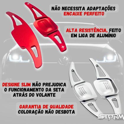 Imagem de Paddle Shift Vw Polo Extensor Borboleta Volante Automático aleta cambio botão marcha MSI 1.0 Tsi Comfortline Highline 200 Gts 250 1.6 16v Msi Sense 