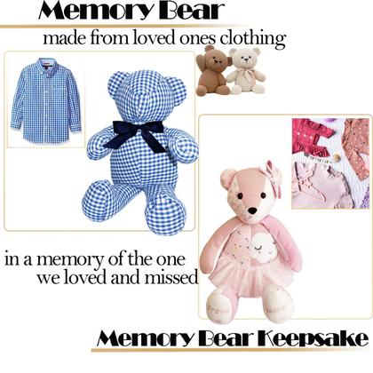 Imagem de Padrões de costura Memory Bear Topapfo Large de 17 polegadas com kit