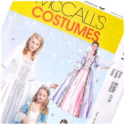 Imagem de Padrões de fantasia de Halloween para vestidos de princesa McCall's M5731