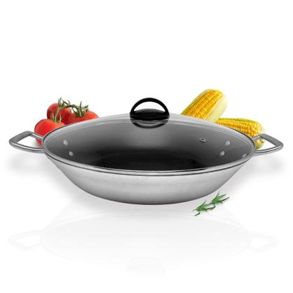 Imagem de PAELLERA PAEJA Nº 36 ANTIADERENTE COM TAMPA DE VIDRO