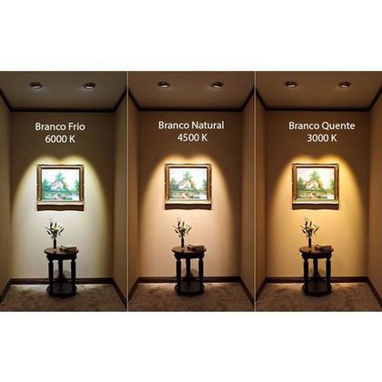 Imagem de Painel 18W LED Quadrado 22x22 Embutir 3500K Branco Quente