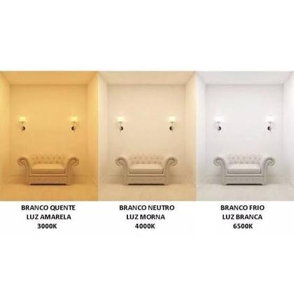 Imagem de Painel 48W LED 122x32 Embutir Slim Retangular Branco Neutro Bivolt