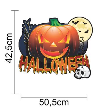 Imagem de Painel Abóbora Assombrada Decoração de Festa Halloween Dia das Bruxas