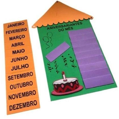 Imagem de Painel Aniversariante Para Decoração De Sala De Aula