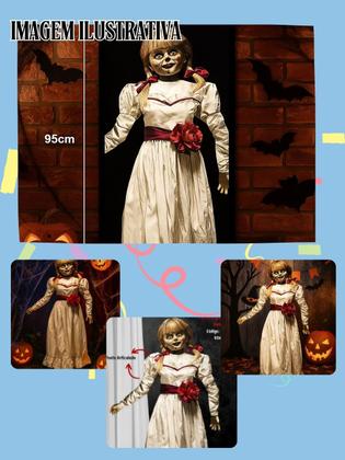 Imagem de Painel Annabelle Decorativo 95x36cm Halloween Festa Temática