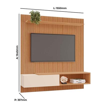 Imagem de Painel Apollo 100 MDF 1 Porta Basculante para TVs de Até 55 Polegadas