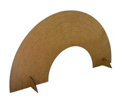 Imagem de Painel Arco Íris Decoração Mesa Festa 52cm Desmontável Em Mdf