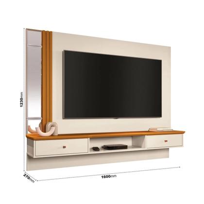 Imagem de Painel arezzo 55 polegadas off white / cedro edn