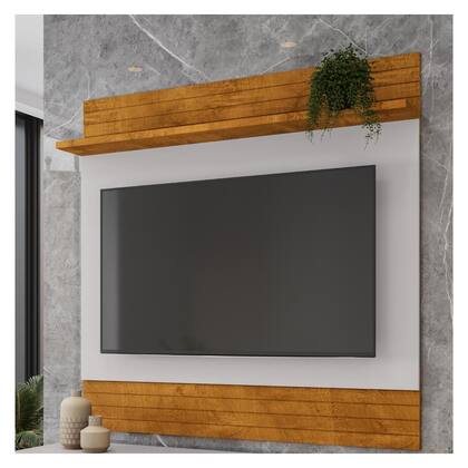 Imagem de Painel Aruana TV 65 Pol Naturalle Off White Móveis Bechara