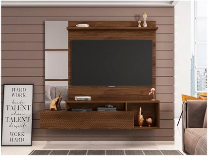 Imagem de Painel Bancada Para TV até 50 Polegadas Marrom Inbox Caemmun