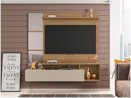 Imagem de Painel Bancada Para TV até 65 Polegadas Marrom Inbox Caemmun
