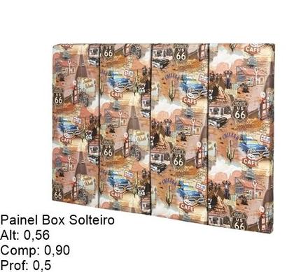 Imagem de Painel Cabeceira Box 0,90 Infantil Cor Rota 66 - Comprar Moveis para sua Casa