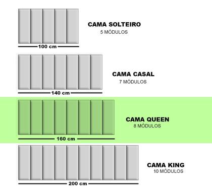 Imagem de Painel Cabeceira Cama Solteiro Modulo Veludo 100x60 Areia