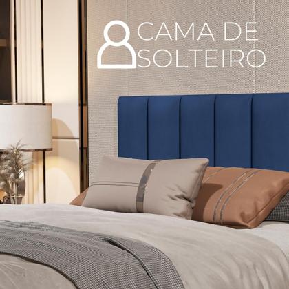 Imagem de Painel Cabeceira Modular Cama Solteiro Box Modulos De Parede 20x60