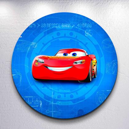 Imagem de Painel Capas Mini 150x150 Corrida de Carros Festa 50x50 Redondo Sublimada Estilo Infantil Decoração