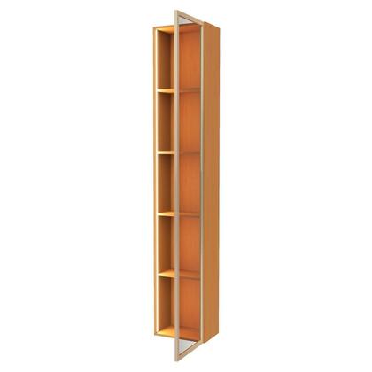 Imagem de Painel com Cristaleira para TV até 84 Polegadas LED e Vidro Reflecta 100% MDF 219CMX269CM Vitoria Regia Yescasa Nature