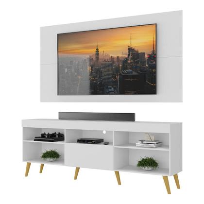 Imagem de Painel com Rack para TV até 65 polegadas Retrô com Suporte