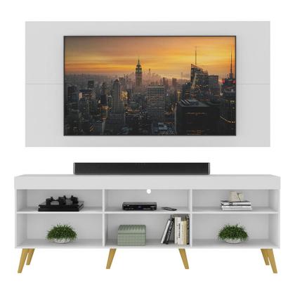 Imagem de Painel com Rack para TV até 65 polegadas Retrô com Suporte