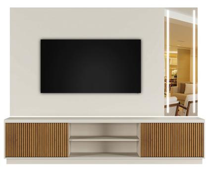 Imagem de Painel com Rack Valencia Tv Ate 75 Polegadas Led Cascata - Mavaular