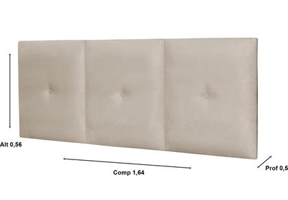 Imagem de Painel de Cama Box Queen 1,64 Capricho cor Areia - Comprar Moveis em Casa