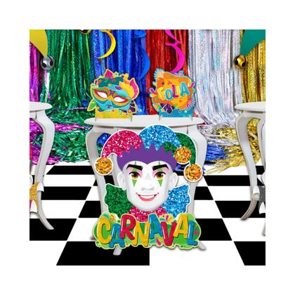 Imagem de Painel de carnaval bobo da corte EVA com glitter