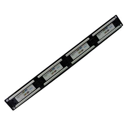 Imagem de Painel De Distribuição 1U Patch Panel 24 Portas Cat6 fêmea padrão 19" - Pier