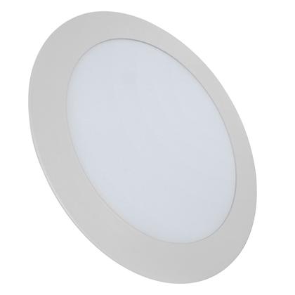 Imagem de Painel de Embutir Redondo Lâmpada Plaflon Circular LED 12W 100/240V Bivolt Luz Branca - Luminária para Forro