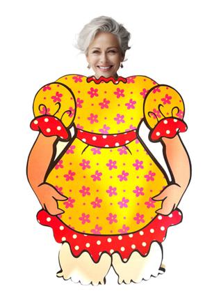 Imagem de Painel de Festa Junina para tirar foto Vestido Caipira 55cm