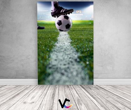 Imagem de Painel De Festa Vertical 1,50 x 2,20 - Bola de futebol Campo Estádio 001