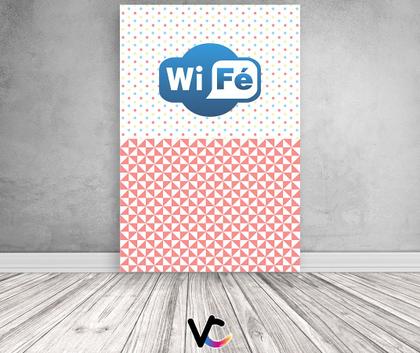 Imagem de Painel De Festa Vertical 1,50 x 2,20 - Conectados com Deus Wi-Fé 009