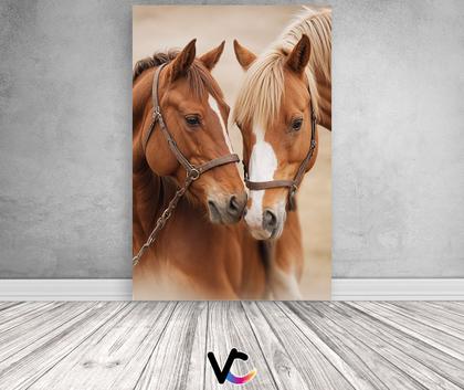 Imagem de Painel De Festa Vertical 1,50 x 2,20 - Country Cowboy Cavalos Realista 043