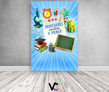 Imagem de Painel De Festa Vertical 1,50 x 2,20 -  Dia dos Professores Elementos 035