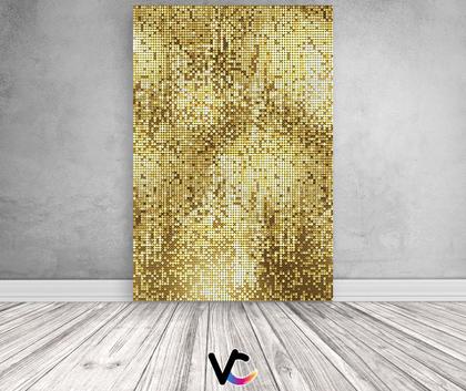 Imagem de Painel De Festa  Vertical 1,50 x 2,20 - Efeito Lantejoulas Douradas 008