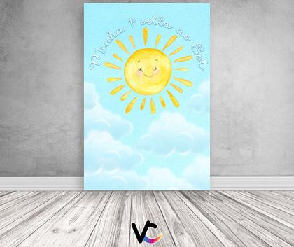 Imagem de Painel De Festa Vertical 1,50 x 2,20 - Primeira Volta ao Sol Céu Azul 033