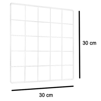 Imagem de Painel De Fotos Memory Board Aramado 30x30 Branco