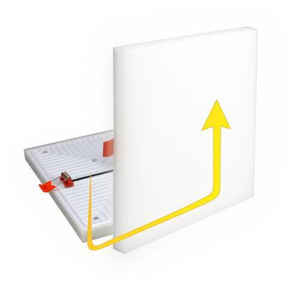 Imagem de Painel de Led Frameless Quadrado Embutir/Sobrepor 24W Bivolt Taschibra