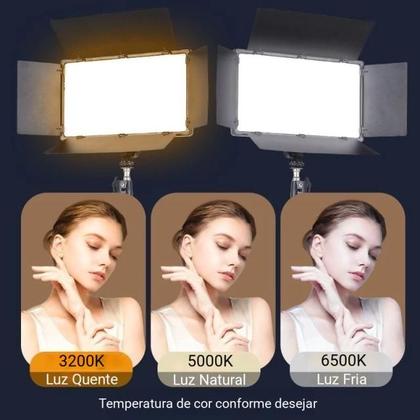 Imagem de Painel de LED Soleste U800+ 50w com Fonte+2 F970+Carregador