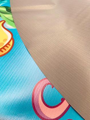 Imagem de Painel de Lona Redondo Rosas e Flores Amarelas Fundo Glitter