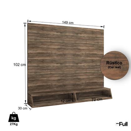 Imagem de Painel de Parede Rack para TV com Nicho Quarto Sala