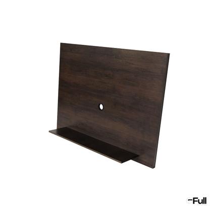 Imagem de Painel de Parede Simples TV Suspenso Prateleira/Nicho Café