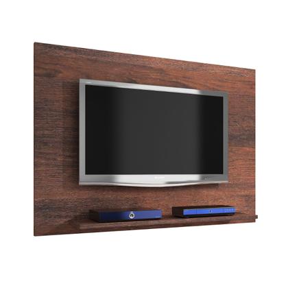Imagem de Painel de Parede Simples TV Suspenso Prateleira/Nicho Café