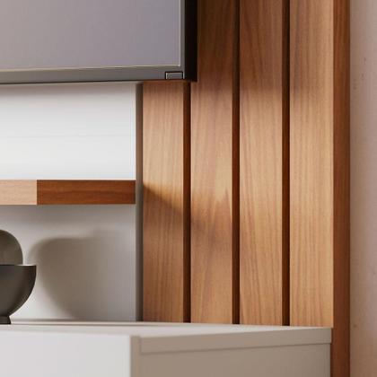 Imagem de Painel de TV até 65 Polegadas Juriti Off White e Freijó