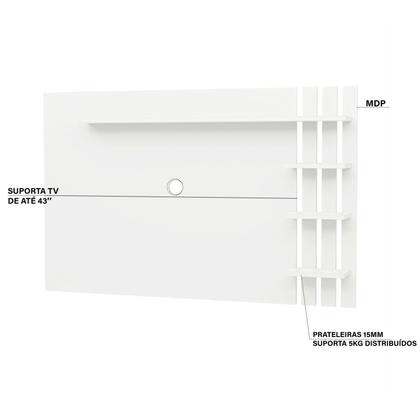 Imagem de Painel de Tv Ripado até 32 Polegadas com Prateleiras